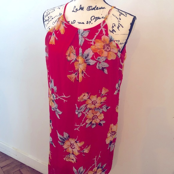 BCX Dresses & Skirts - BCX Tropical Flower 🌸 Vacation Dress Sz M/L